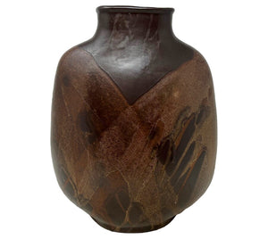 Vintage Brown Glazed Vase