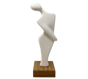 Vintage Figural Clay Abstract Sculpture