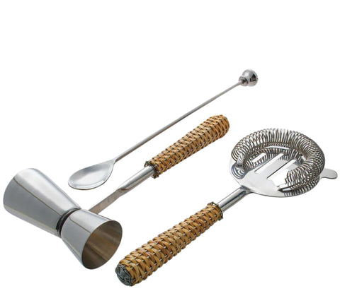 Haraganes Rattan Cocktail Trio