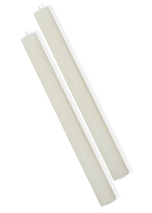 Crème Fluted Taper Candles