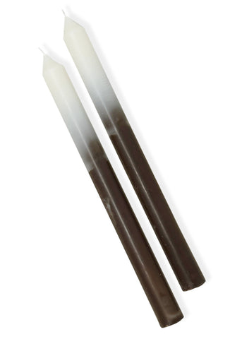 Chocolate Ombré Taper Candles