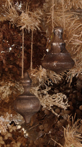 Wooden Finial Ornaments