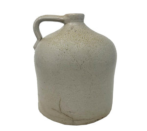 Antique Stoneware Clay Finger Crock