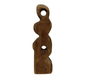 Vintage Folk Art Abstract Wood Sculpture