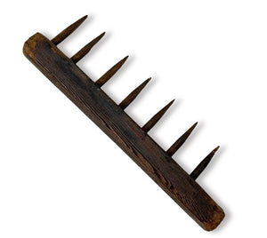 Primitive Spiked Wooden Wall Art