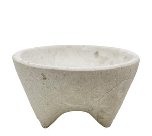 Vintage Limestone Tripod Pedestal Catchall