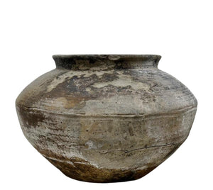 Antique Distressed Clay Pot