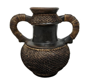 Vintage Handled Clay Vessel