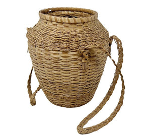 Vintage Handled Woven Basket