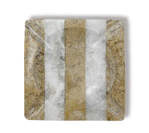 Vintage Striped Onyx & Marble Catchall