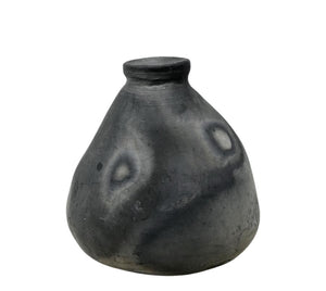 Vintage Raku Black Clay Vessel