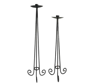Pair of Vintage Metal Candle Holders