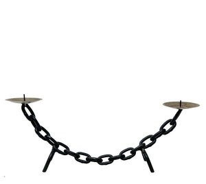Vintage Folk Art Chain Candle Holder