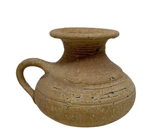 Vintage Handled Clay Vessel