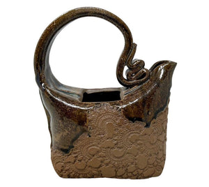 Vintage Studio Pottery Handled Vessel