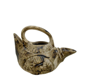 Vintage Clay Handled Vessel