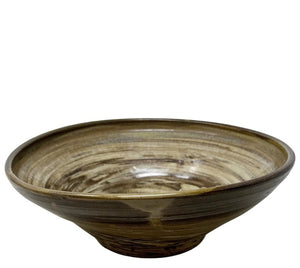 Vintage Studio Pottery Marbled Clay Bowl