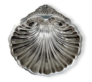 Sheffield Reproduction Silver Plated Shell Bowl