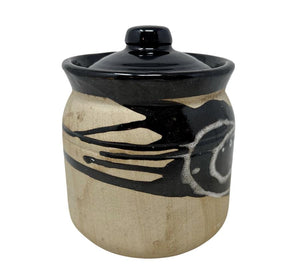 Vintage Drip Glaze Canister