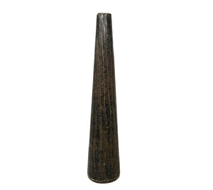 Vintage Distressed Tall Metal Vessel