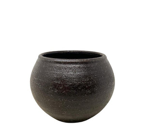 Vintage Brown Stoneware Mini Pot