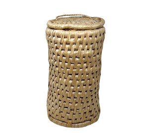 Vintage Lidded Woven Basket