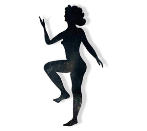 Vintage Metal Nude Wall Hanging