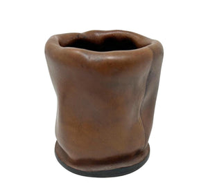 Vintage Leather Vessel