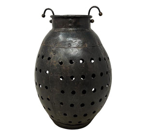 Vintage Metal Hole Punch Vessel