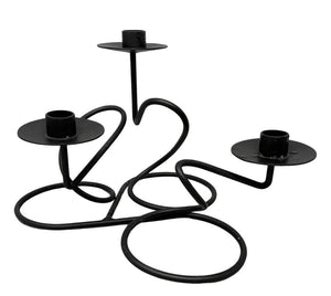 Vintage Post Modern Squiggle Candle Holder