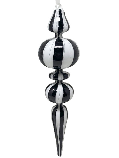 Hand-Blown Striped Glass Ornament No. 2