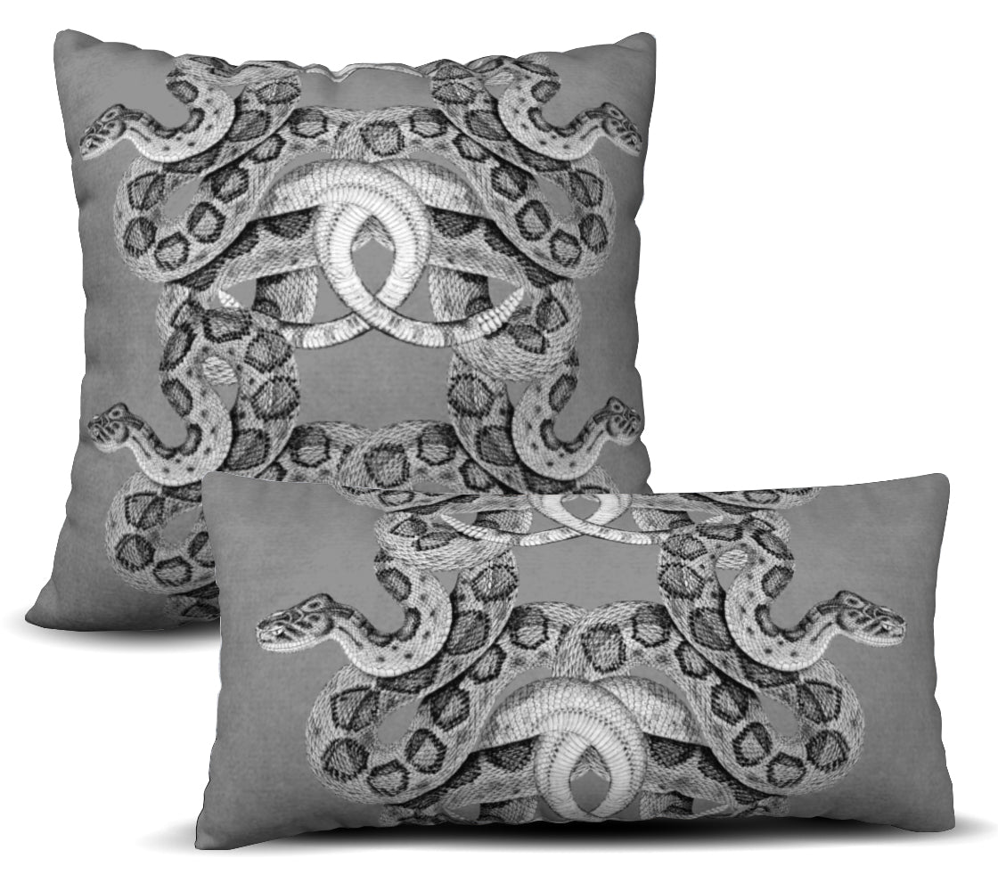 Scaled - Grey Pillow Cover