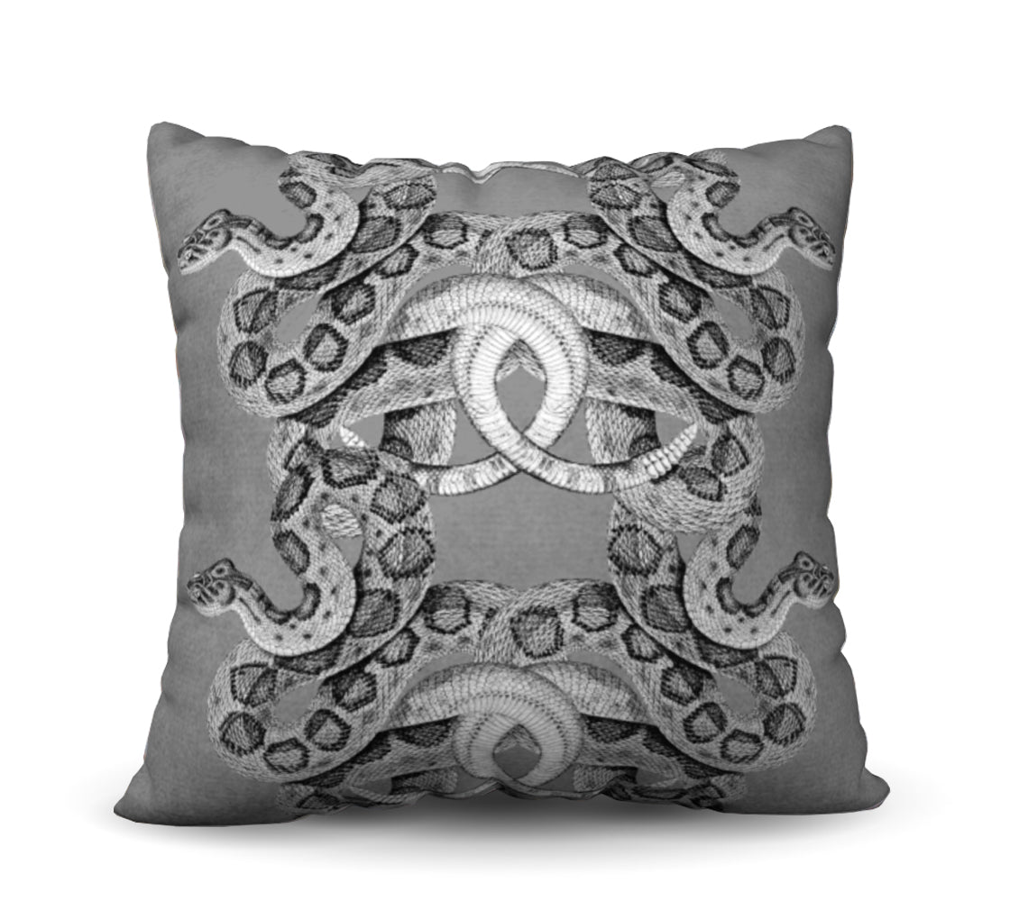 Scaled - Grey Pillow Cover