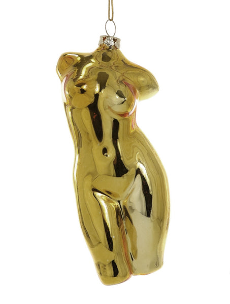 Sculptural Gold Nude Ornament
