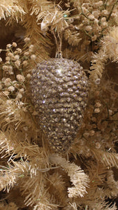 Glitter Pinecone Ornament