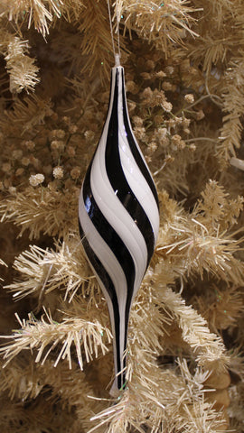Hand-Blown Striped Glass Ornament No. 3