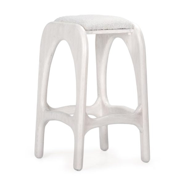 Liano White Stool