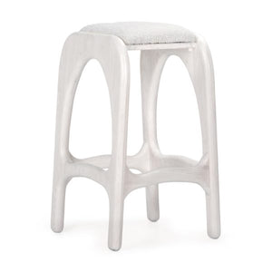 Liano White Stool