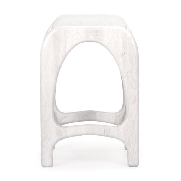 Liano White Stool