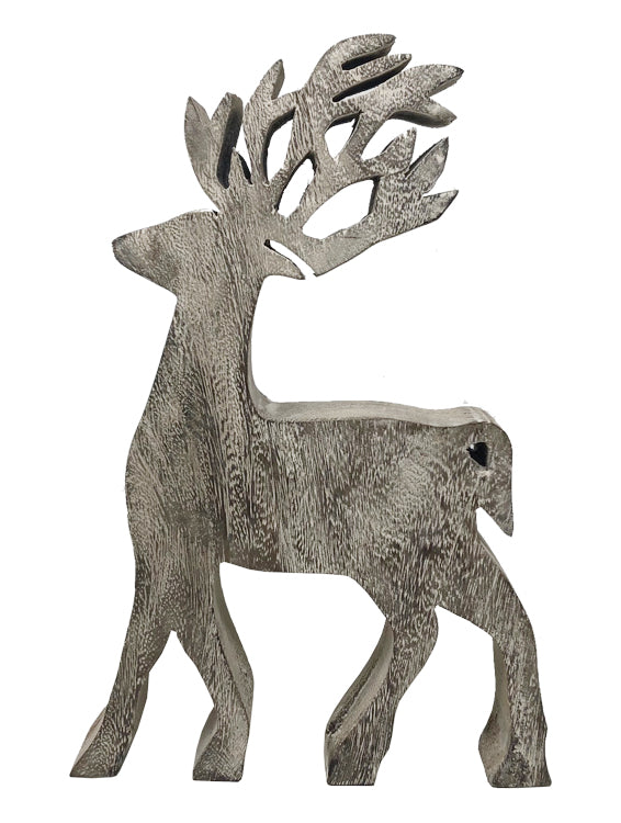 Cerused Wooden Deer
