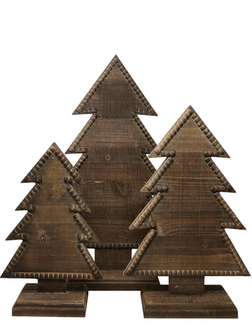 Trimmed Wooden Tree Collection