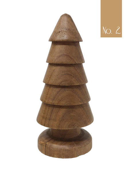 Turned Hardwood Christmas Tree Collection