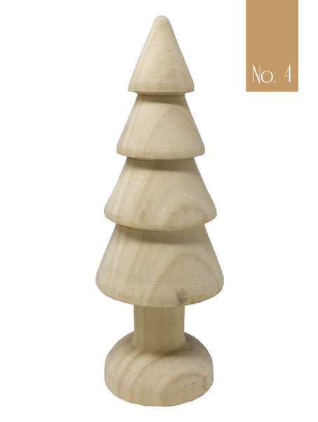 Turned Hardwood Christmas Tree Collection