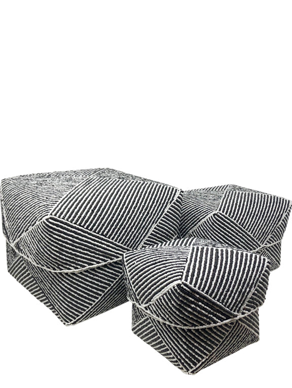 Collection of B&W Beaded Boxes
