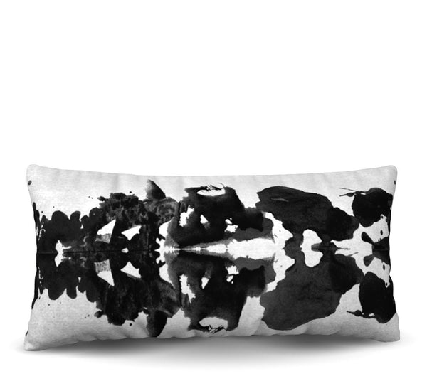 Rorschach - Noir Pillow Cover