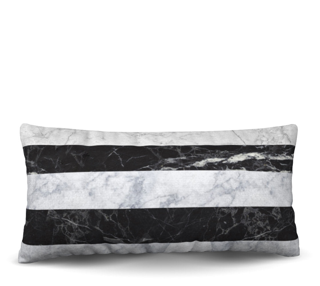 Jeweled Stripe - Noir Pillow Cover