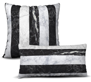 Jeweled Stripe - Noir Pillow Cover