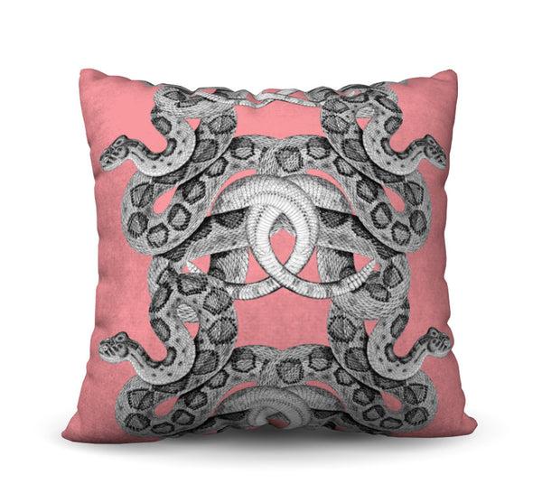 Scaled - Rose Pillow Cover