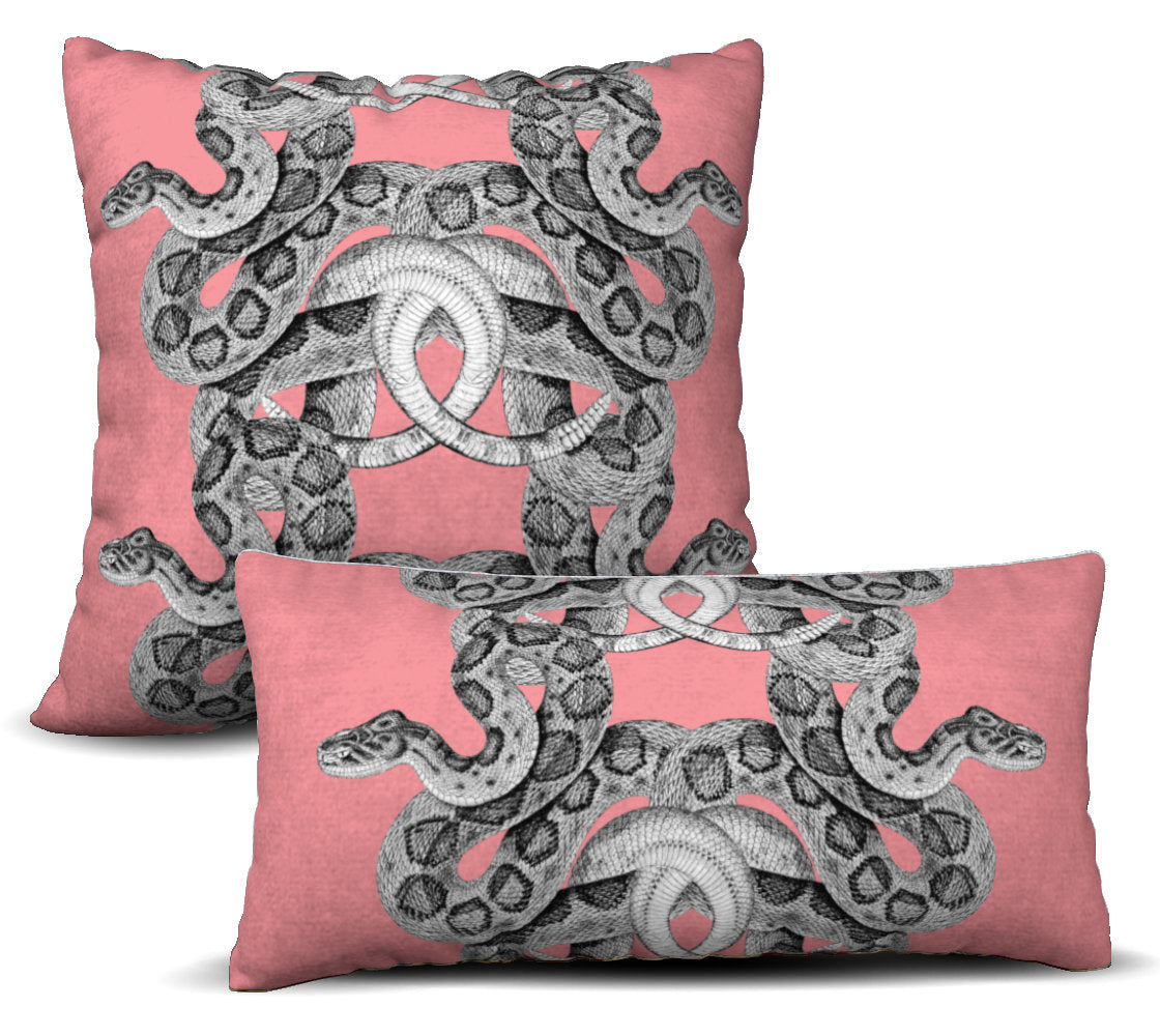 Scaled - Rose Pillow Cover
