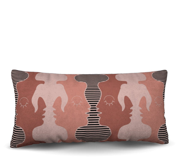 Two Faced - Rosado Pillow Cover